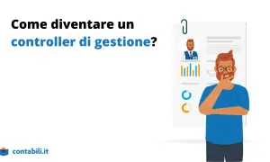 Un uomo con la barba pensa a cosa fa un cost controller, analizzando grafici e dati su un documento.
