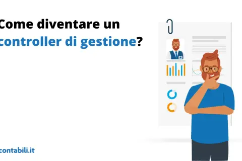 Un uomo con la barba pensa a cosa fa un cost controller, analizzando grafici e dati su un documento.
