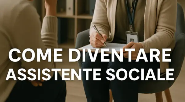 Guida su come si diventa assistente sociale: un professionista ascolta e prende appunti durante un colloquio.