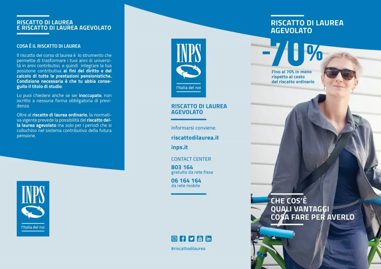 Il riscatto di laurea agevolato offre uno sconto del 70% per integrare la tua pensione. Scopri come funziona sul sito riscattodilaurea.it.