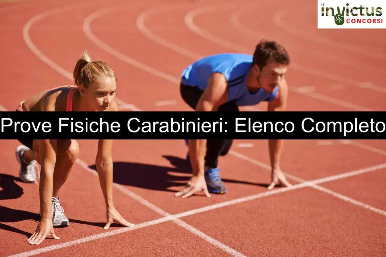 Atleti pronti a scattare sulla pista: scopri come diventare carabiniere con le prove fisiche.